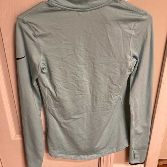 Light blue Nike pro dry fit 3/4 zip pullover - Picture 2 of 2